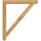 Ekena Millwork Traditional Arts and Crafts Rough Sawn Bracket w/ Offset Brace, Western Red Cedar, 6"W x 42"D x 48"H BKT0604X42X48TRA03RWR - alternate 4